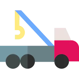 An icon of a towing truck shows long distance towing