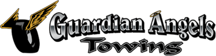 A logo of Guardian Angels Towing